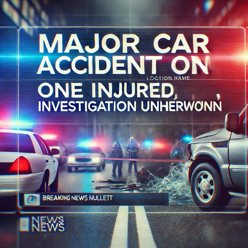 Major Car Accident on [Location Name]: One Injured, Investigation Underway